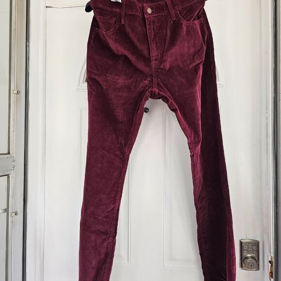 Levi's 726 Flare High Rise Pale Mauve Corduroy Flare Women's Jeans (32 x 32) - Picture 10 of 15